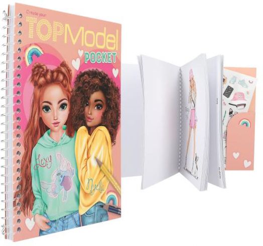 Джобна книжка за оцветяване Top Model - Lexy and Nyela