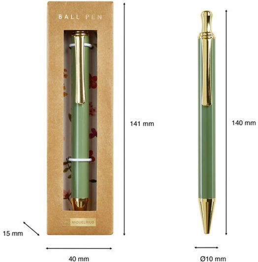 Химикалка Miquelrius Spring Flowers, зелена