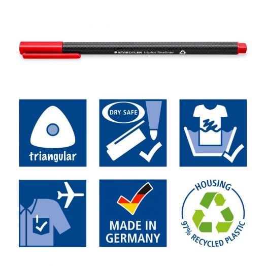 Комплект тънкописци Staedtler 334, 10 цвята