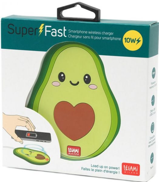 Безжично зарядно Legami - Авокадо