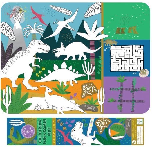 Подложка с активности Floss & Rock - Динозаври