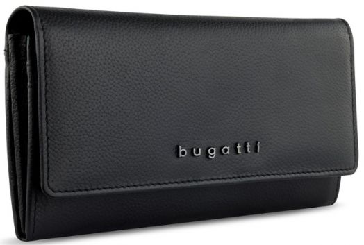 Дамски портфейл Bugatti Bella Ladies Flip Long Wallet, черен