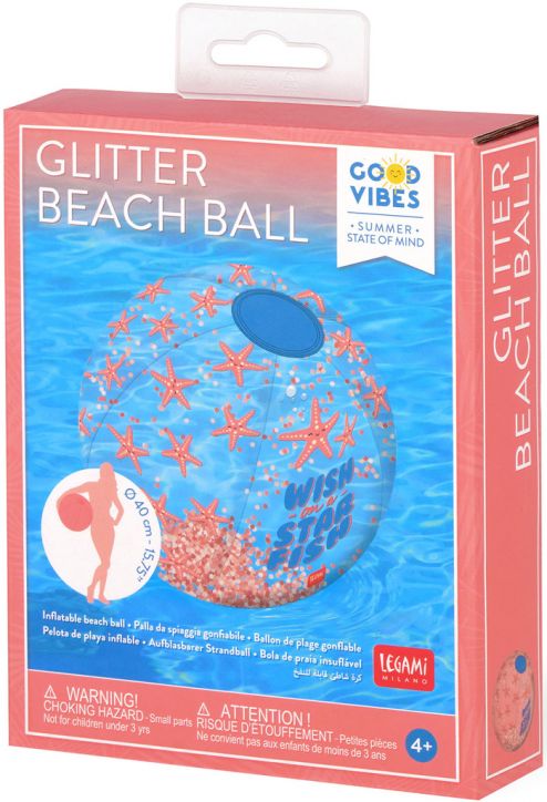 Надуваема топка с брокат Legami - Starfish