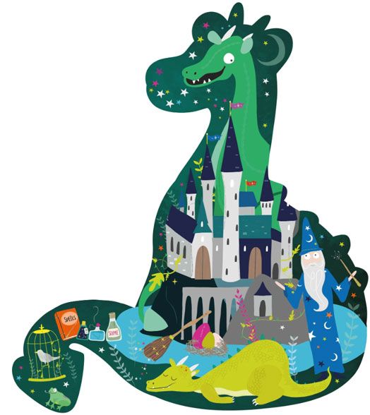 Пъзел Floss & Rock, Spellbound - Дракон, 20 части