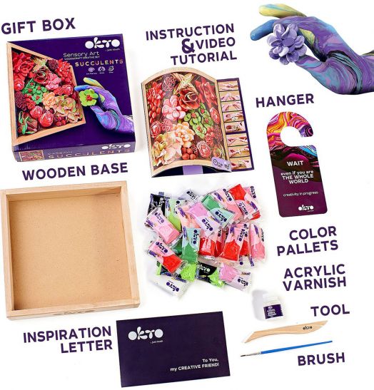 Творчески комплект Okto - Декорация с лек моделин 