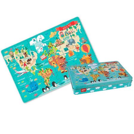 Пъзел Картата на света, 24 части