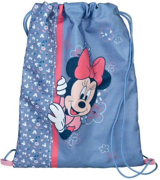 Комплект ученическа раница Мини Маус, ергономик - светлосин цвят