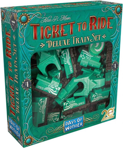 Разширение за настолна игра Ticket to Ride: Deluxe Train Set - Green