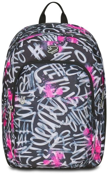 Ученическа раница Seven Pro XXL Reversible Detach Jet Black и безжични слушалки