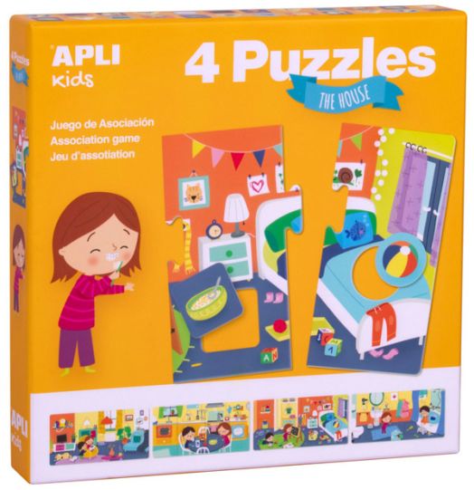 Асоциативна игра-пъзел Apli Kids - У дома