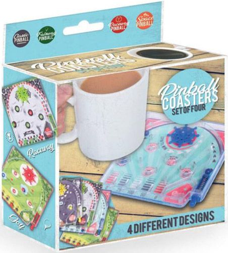Комплект подложки за чаши - Пинбол, 4 бр.