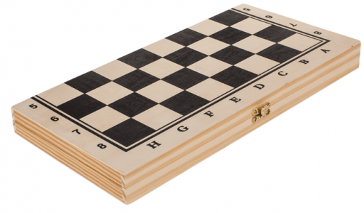 Сгъваем дървен шах Out of the Blue, 34 х 34 см.