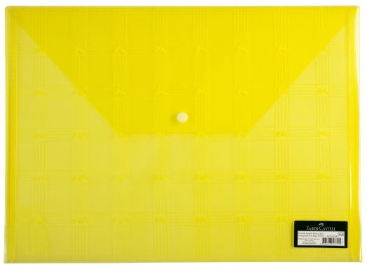 Папка Faber-Castell A4 с копче, жълта