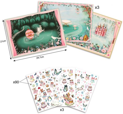 Комплект за декорация Djeco - Страната на феите