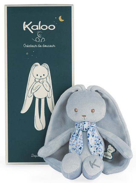 Плюшена играчка Kaloo - Малко зайче, синьо