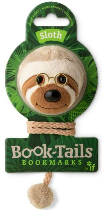 Плюшен книгоразделител с опашка - Ленивец