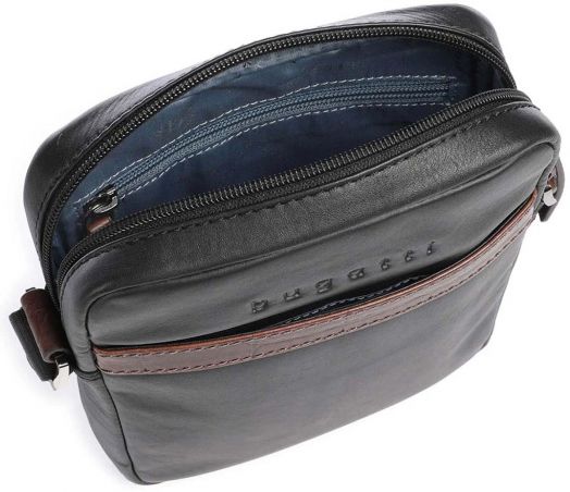 Чанта за през рамо Bugatti Corso Deluxe Crossbody, черна