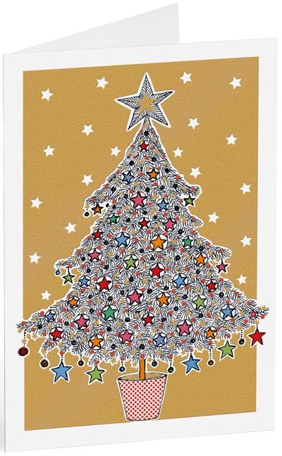 Коледна картичка Busquets: Коледна елха