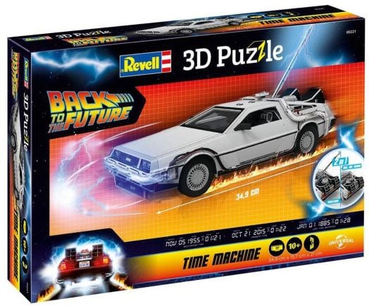 3D пъзел Revell - Машина на времето (Завръщане в бъдещето)