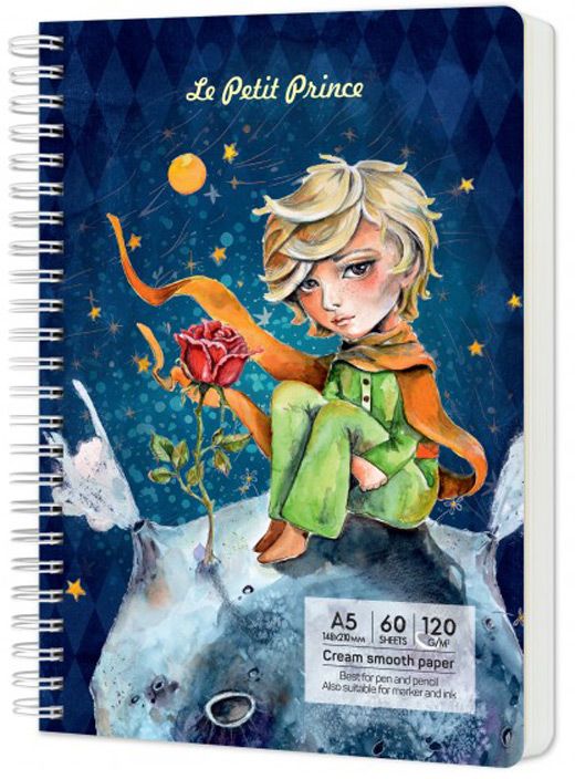 Скицник Drasca Having A Lovely Time: The Little Prince, A5 60 листа