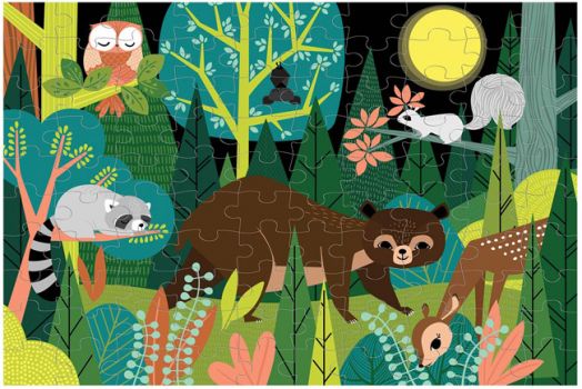 Детски светещ Mudpuppy: Горски обитатели, 100 части