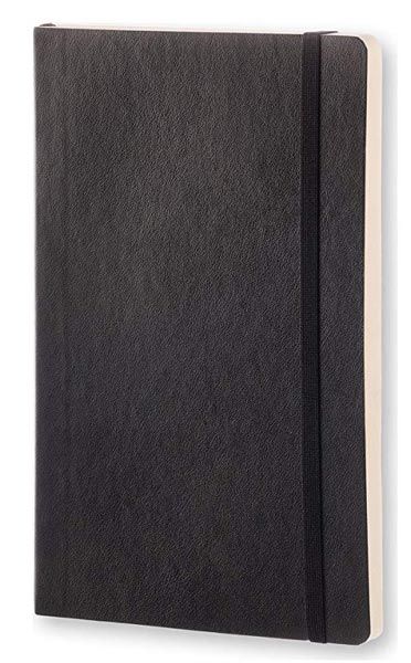 Класически черен тефтер Moleskine Classic Black Dotted с меки корици