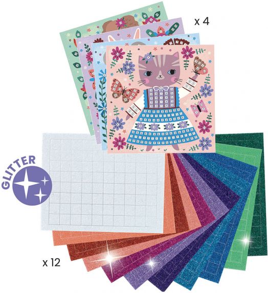 Творчески комплект Djeco: Мозайка Домашни любимци