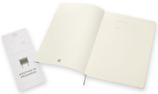 Черен тефтер Moleskine Pro Collection A4 Black с меки корици