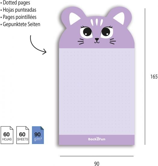 Лепящи листчета Miquelrius Back2Fun, коте