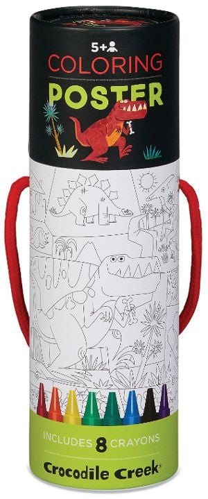 Плакат за оцветяване Crocodile Creek – Динозаври