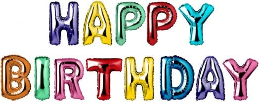 Фолиев балон Folat - Надпис Happy Birthday
