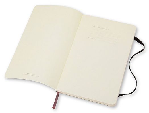 Класически черен тефтер Moleskine Classic Black с меки корици и листа на малки квадратчета