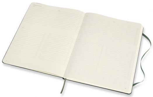 Голям зелен тефтер Moleskine Pro Collection X-Large Forest Green с твърди корици