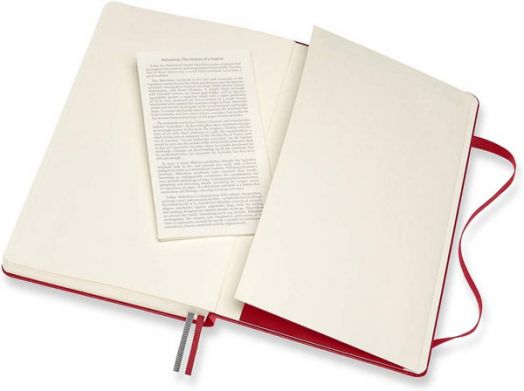 Червен тефтер Moleskine Classic с широки редове