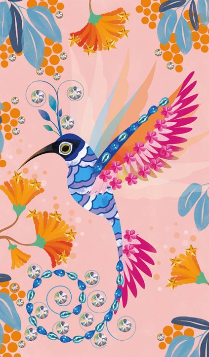 Креативен комплект Janod - Красивата птица Strass