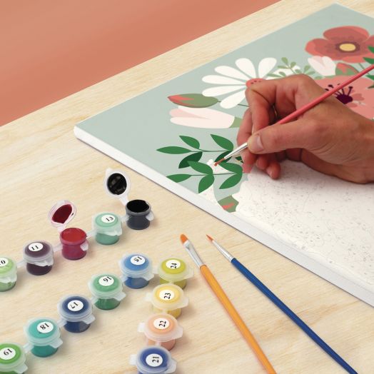 Комплект за рисуване по номера Graine Creative - Цветя 30 x 40 см.