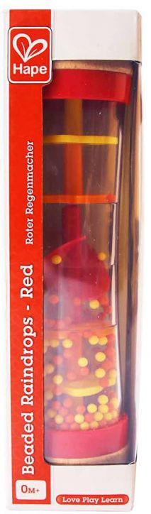 Мъниста Hape - Дъждовни капки, червен