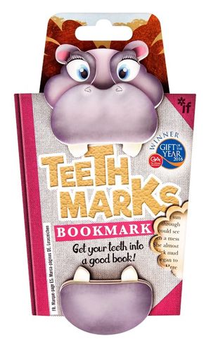 Разделител за книга със зъби - Хипопотам