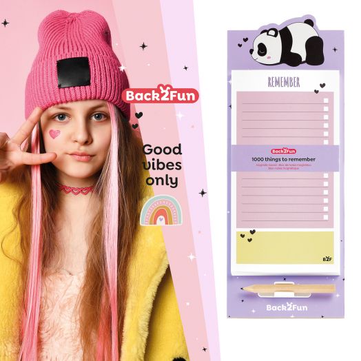 Магнитен пад за бележки Miquelrius Back2Fun