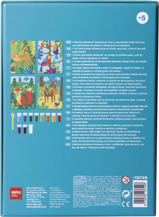 Творчески комплект с пясък Apli Kids