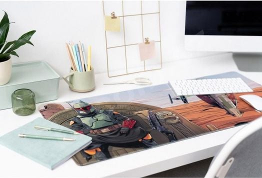 Геймърска подложка за бюро Grupo Erik - Star Wars - The Mandalorian Boba Fett