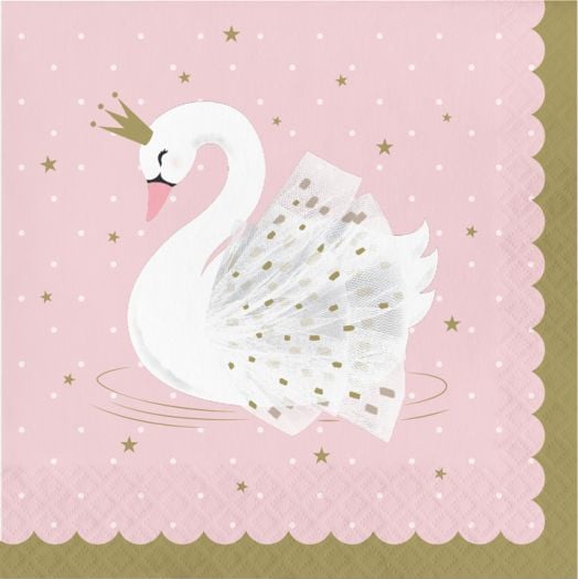 Салфетки Creative Party - Stylish Swan, 16 бр.