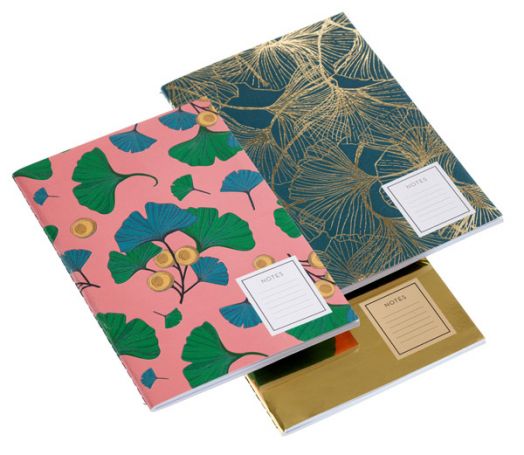 Комплект тефтери Miquelrius Pure Ginkgo, 3 бр.