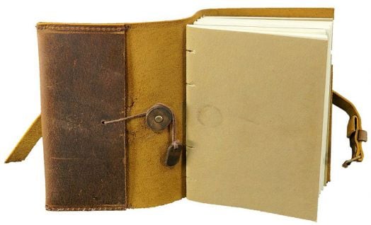 Кожен тефтер Lamali Enki, 16 х 24 см.