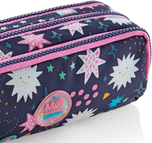 Несесер Miquelrius Twinkle с три отделения, овален