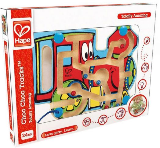 Дървена игра Hape - Локомотив