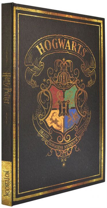 Тефтер Blue Sky Harry Potter Hogwarts A5, черен, 80 листа