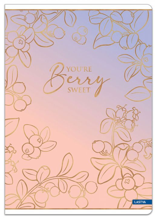 Тетрадка Lastva Berry A4, 50 листа с широки редове