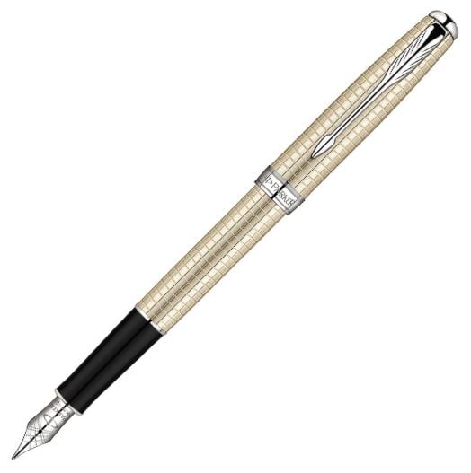 Комплект писалка Parker Sonnet Sterling Silver CT с подаръчна кутия