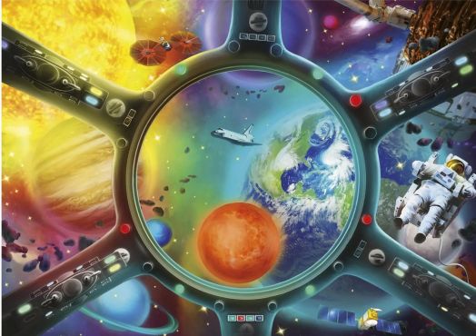 Пъзел Educa: Космическа разходка, 500 части